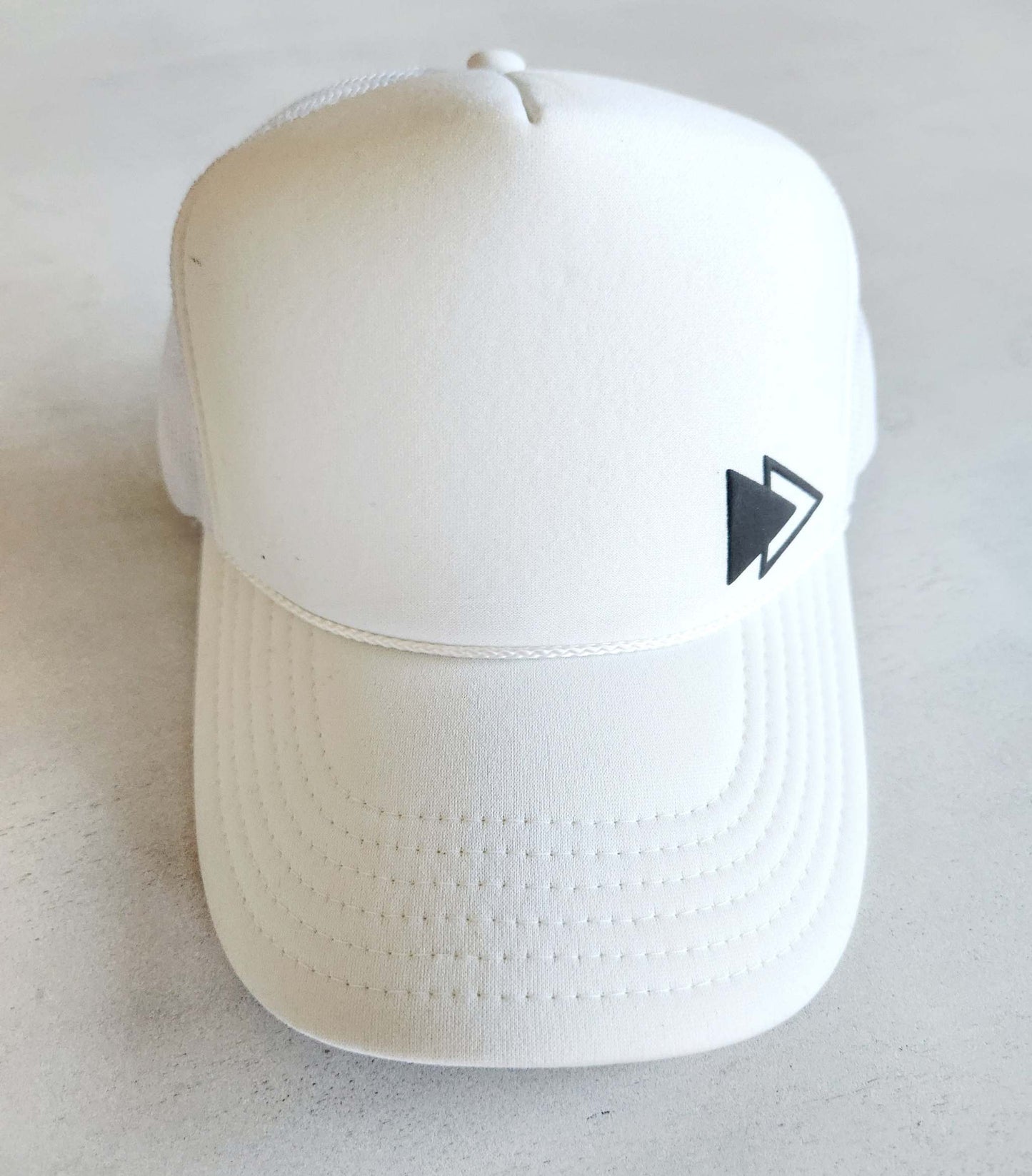 Classic White Triangular Element Trucker Hat