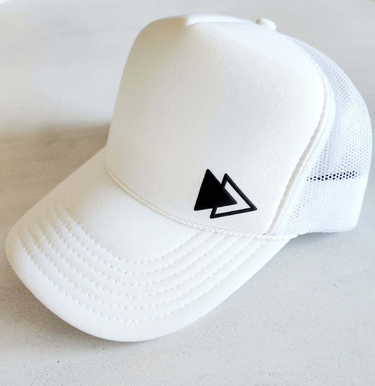 Classic White Triangular Element Trucker Hat