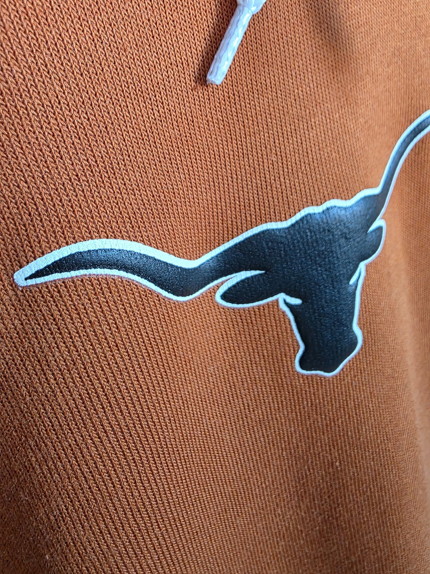 Longhorns Puff Burnt Orange Sponge Hoodie