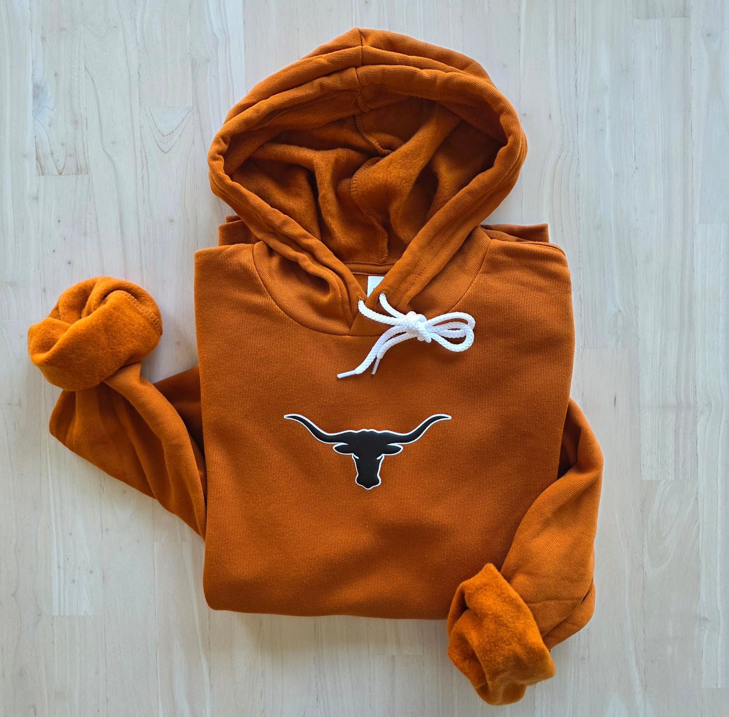 Longhorns Puff Burnt Orange Sponge Hoodie