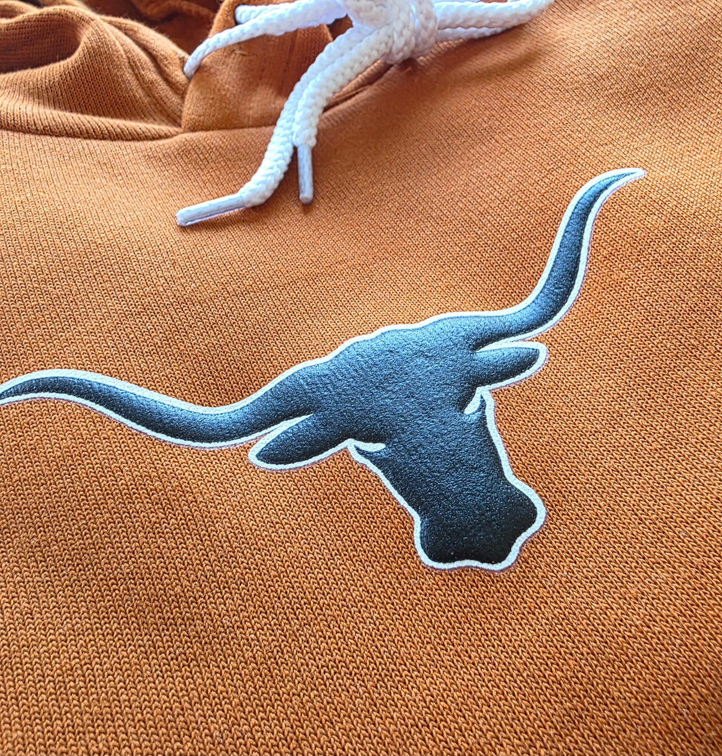 Longhorns Puff Burnt Orange Sponge Hoodie