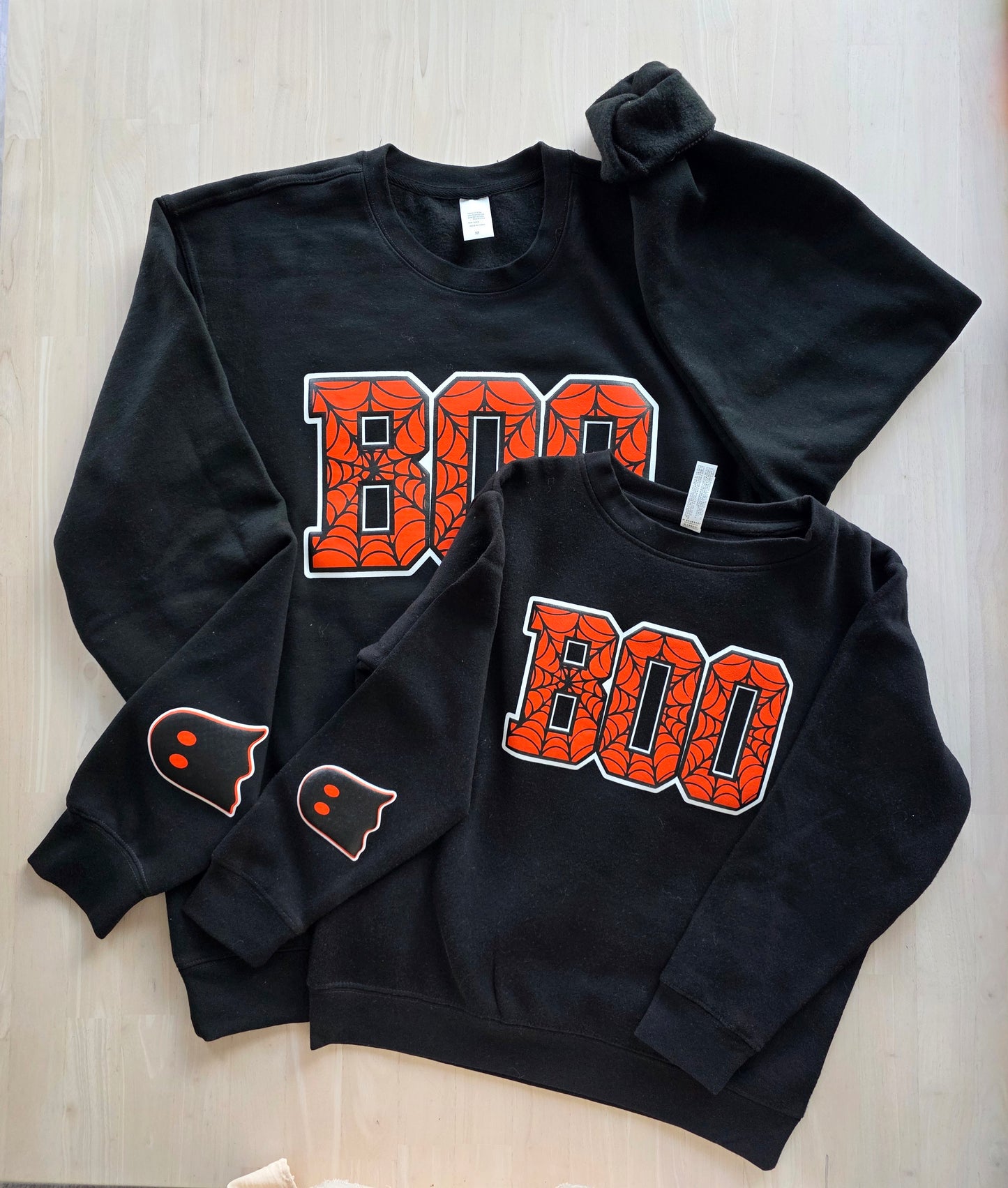 BOO Puff Ink Sweatshirt – Kids (2T–YXL)