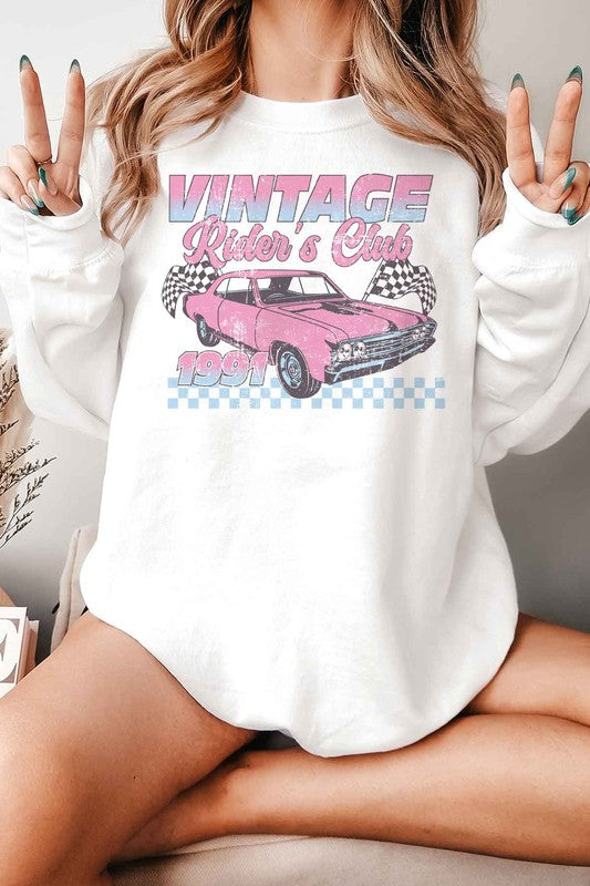 VINTAGE RIDERS CLUB RACING RACE CAR SWEATSHIRT