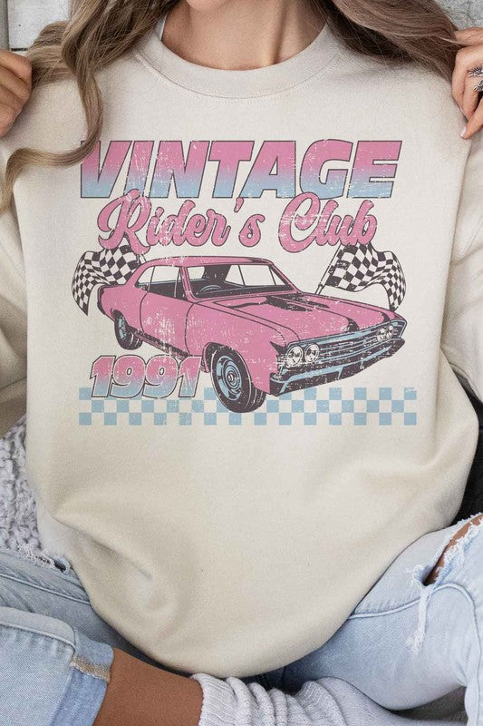 VINTAGE RIDERS CLUB RACING RACE CAR SWEATSHIRT