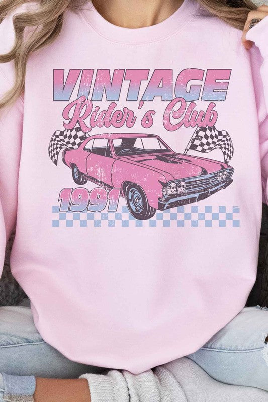 VINTAGE RIDERS CLUB RACING RACE CAR SWEATSHIRT