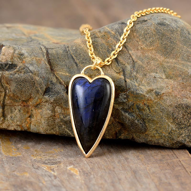 heart necklace copper