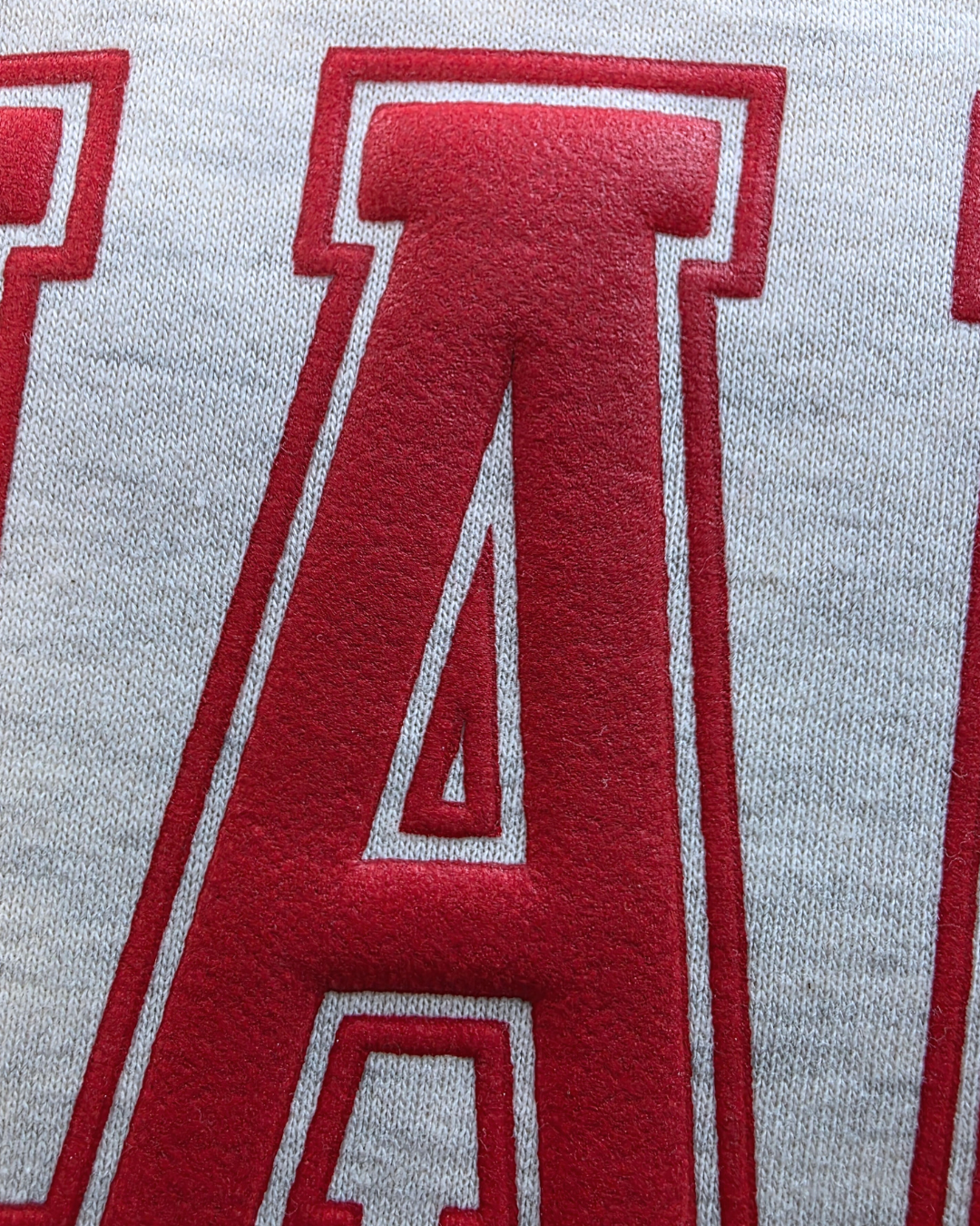 MAMA Puff Print Varsity Sweatshirt – Oatmeal Heather | Raised Ink Cozy Mom Crewneck by Trending38