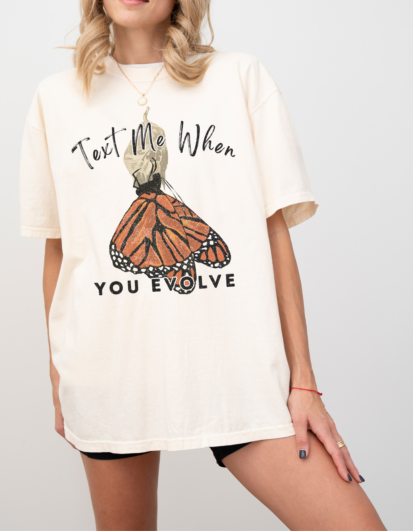 Text Me When You Evolve Graphic Tee