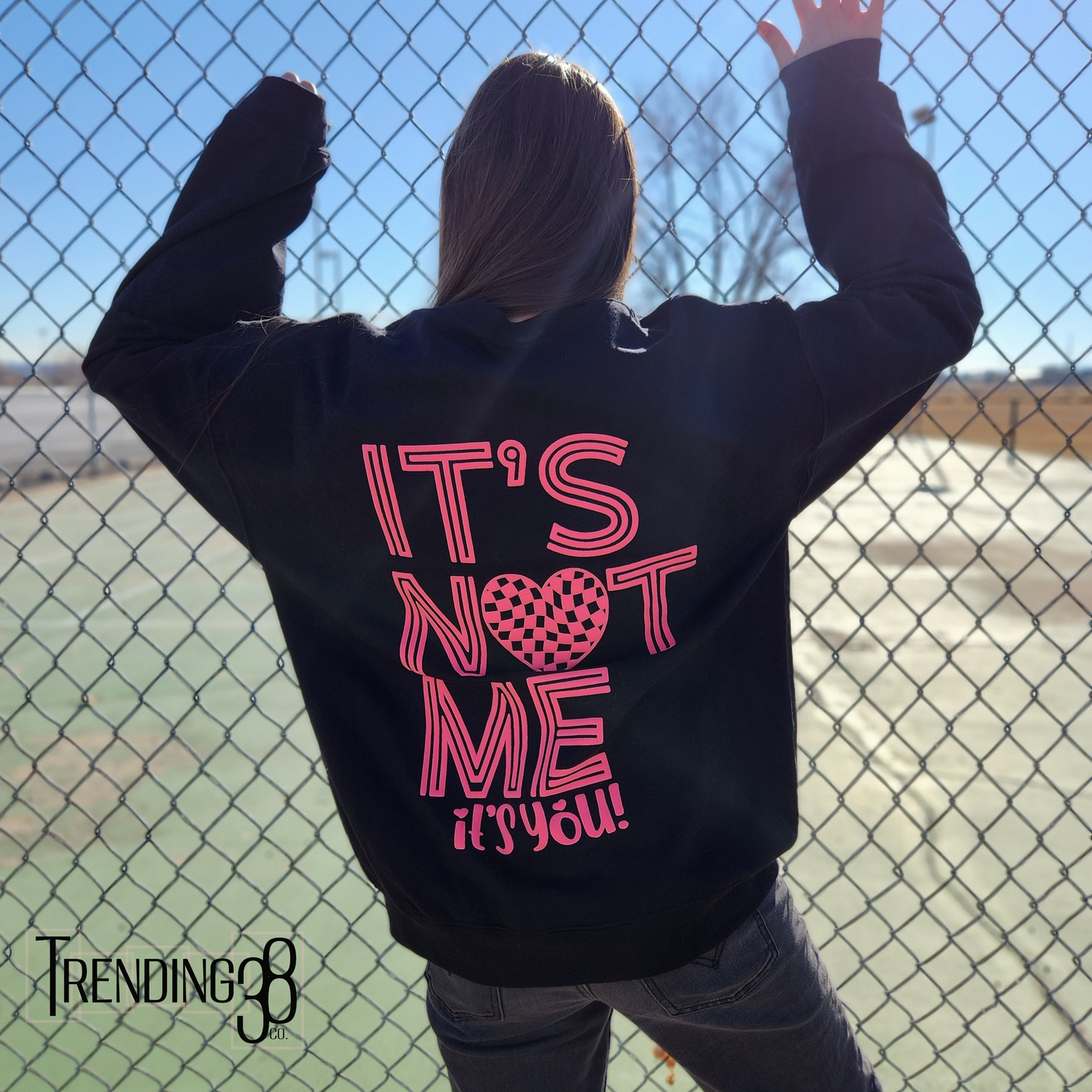 it's NOT me its YOU Puff Black Sweatshirt