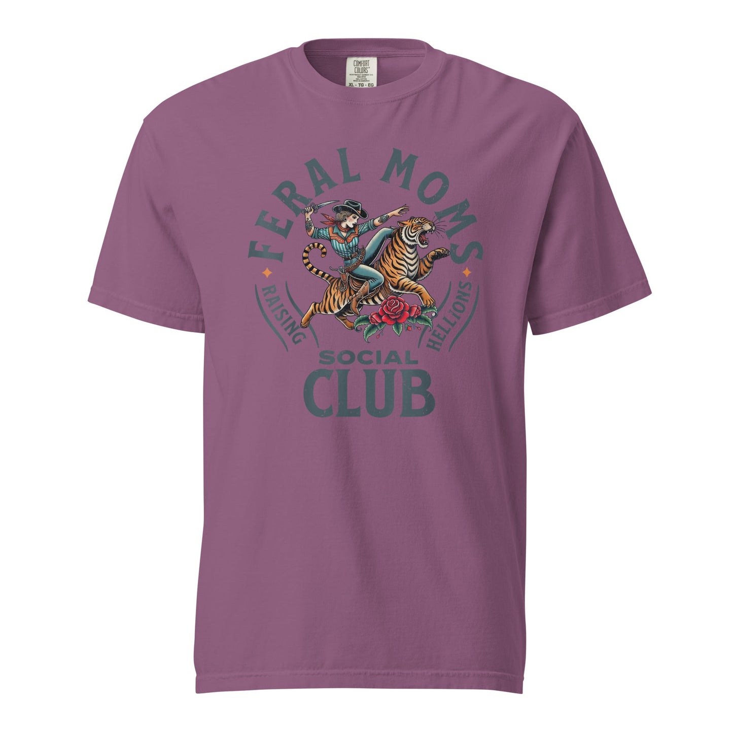 Feral Moms Social Club Graphic Tee - Soft & Durable Cotton
