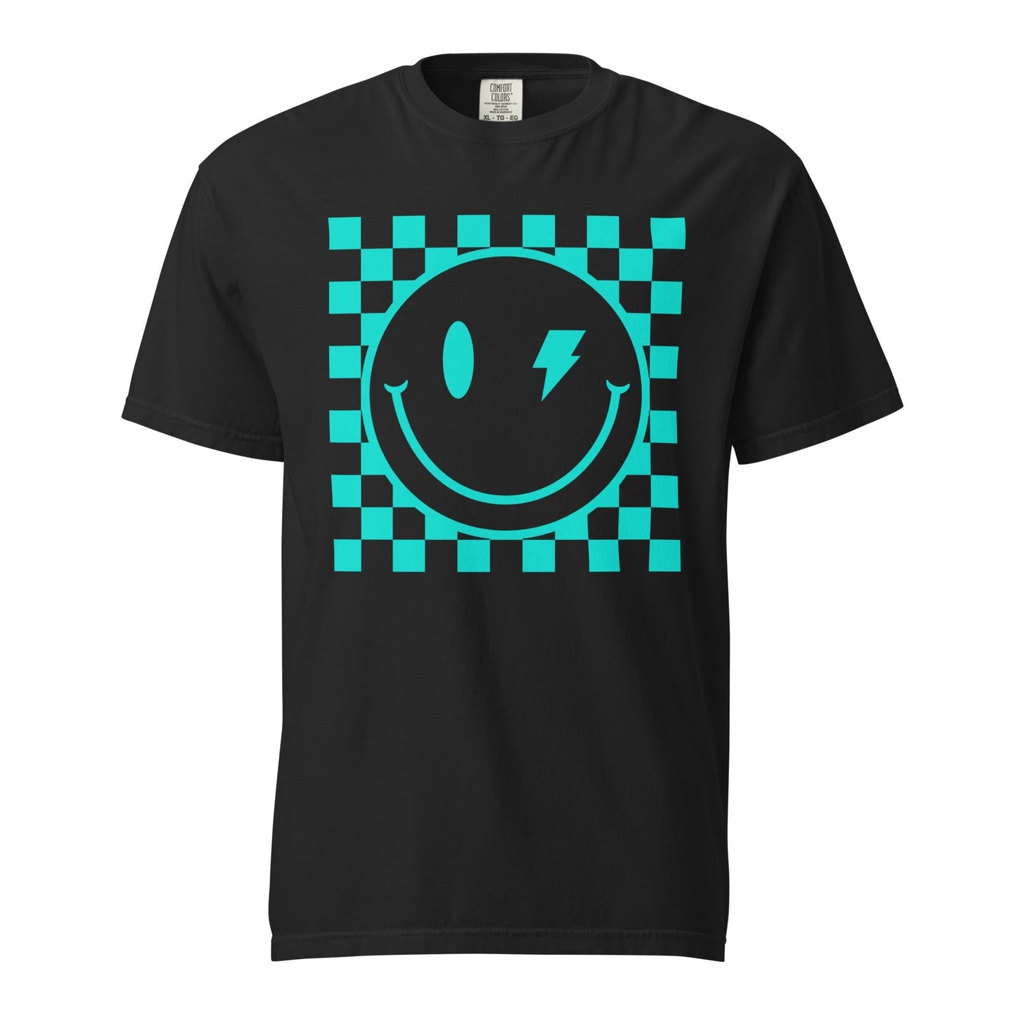 Checkers Smiley Face Graphic Tee