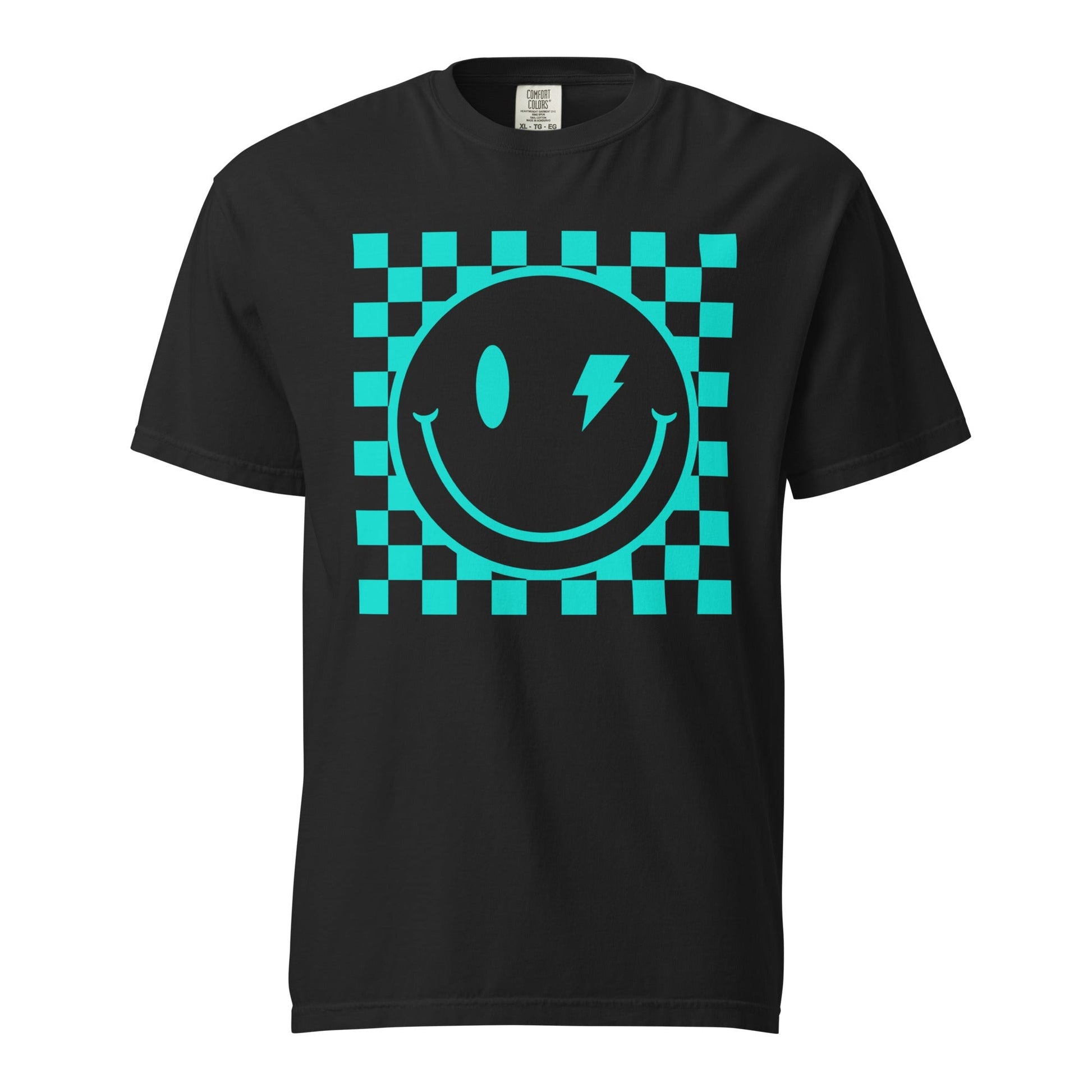 Checkers Smiley Face Graphic Tee