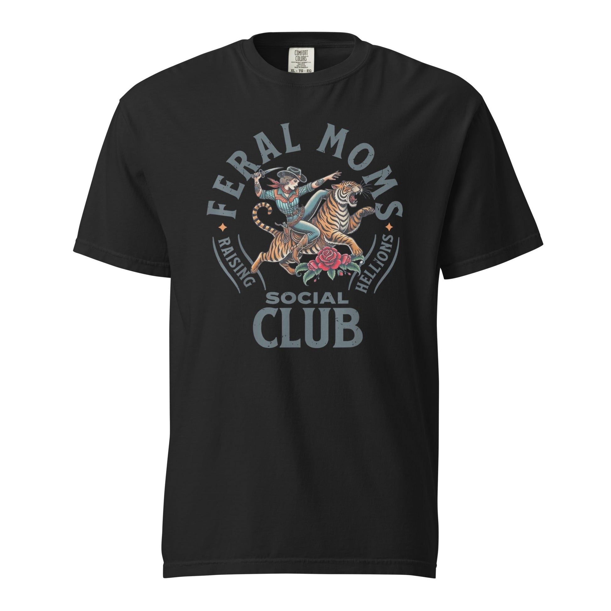 Feral Moms Social Club Graphic Tee - Soft & Durable Cotton