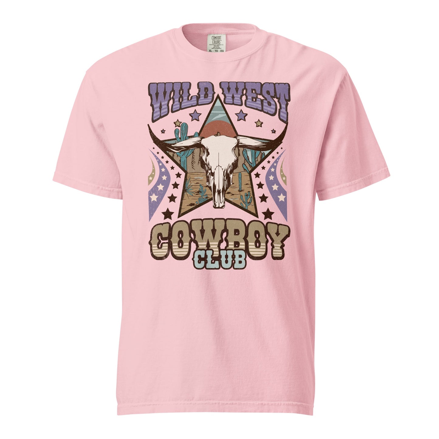 Wild West Cowboy Club Graphic Tee - Soft, Durable 100% Cotton