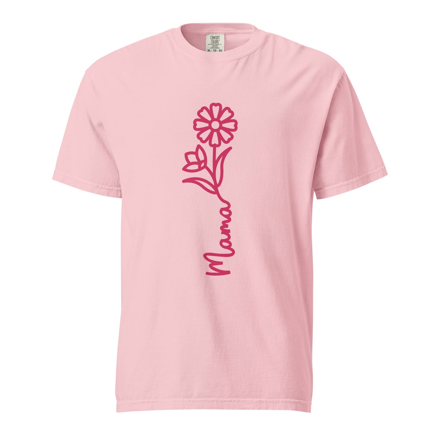 Mama Flower Graphic Tee - Soft Cotton & Structured Fit