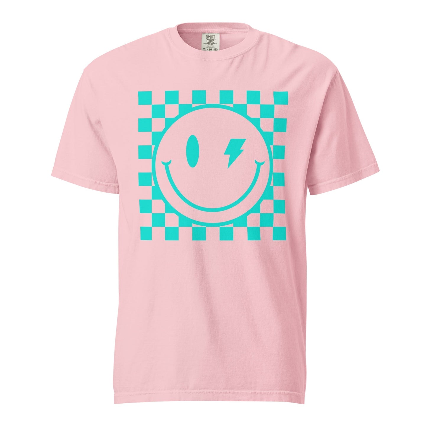 Checkers Smiley Face Graphic Tee