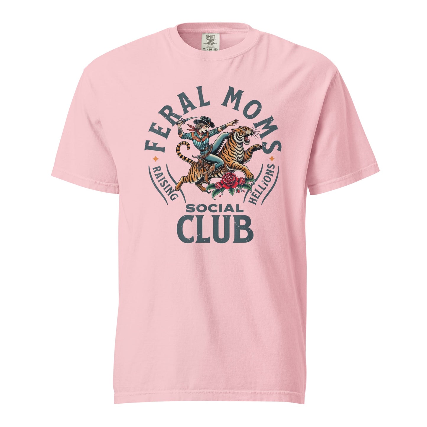 Feral Moms Social Club Graphic Tee - Soft & Durable Cotton