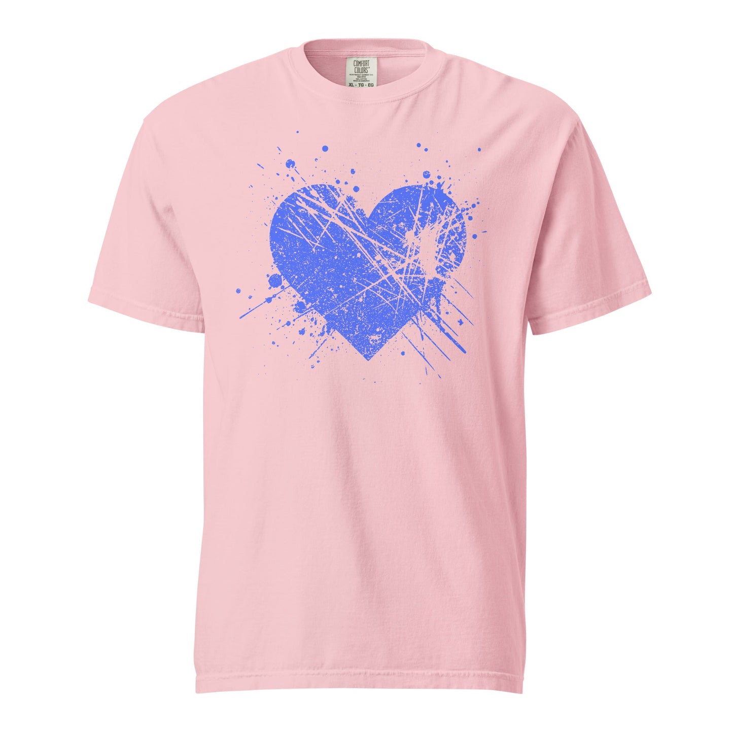 Splat Heart Graphic Tee - Unisex Garment-Dyed Cotton T-shirt