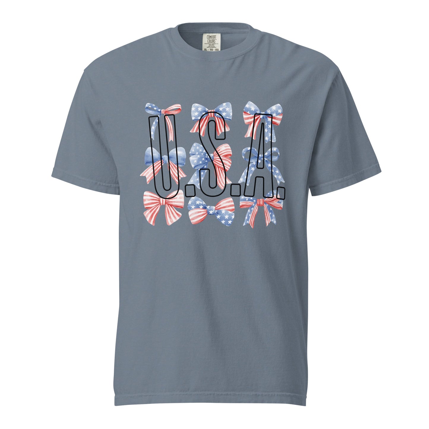 USA Bow Graphic Tee - Stylish and Comfortable Cotton T-shirt