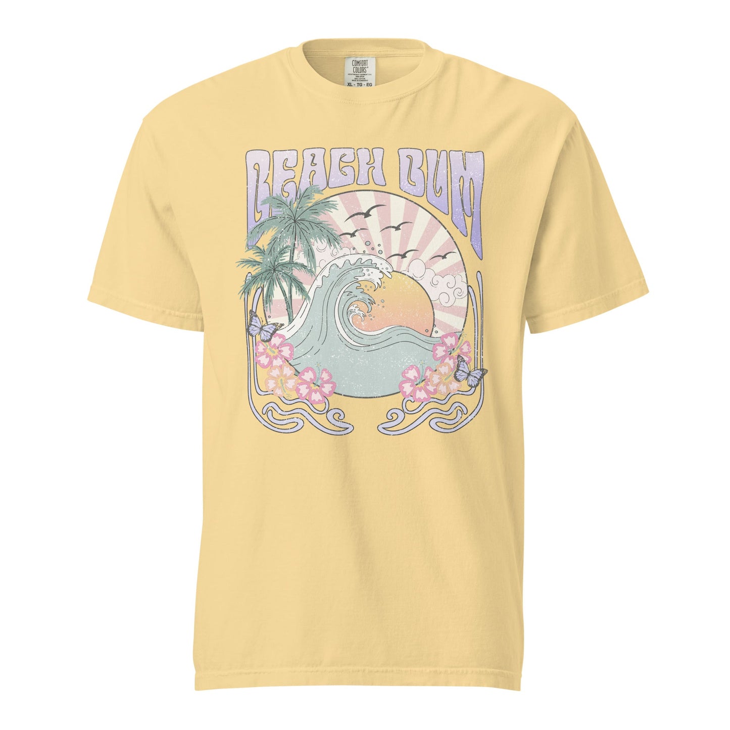 Beach Bum Graphic Tee - Unisex Garment-Dyed T-Shirt