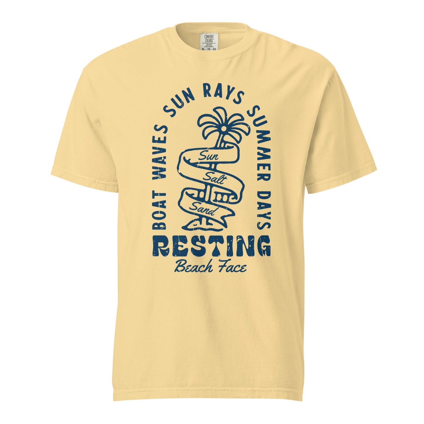 Resting Beach Face Graphic Tee - Soft, Durable Cotton T-Shirt