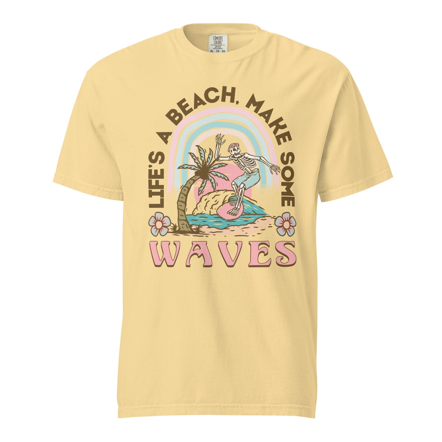 Lets Make Waves Graphic Tee - Stylish, Durable, Soft Cotton
