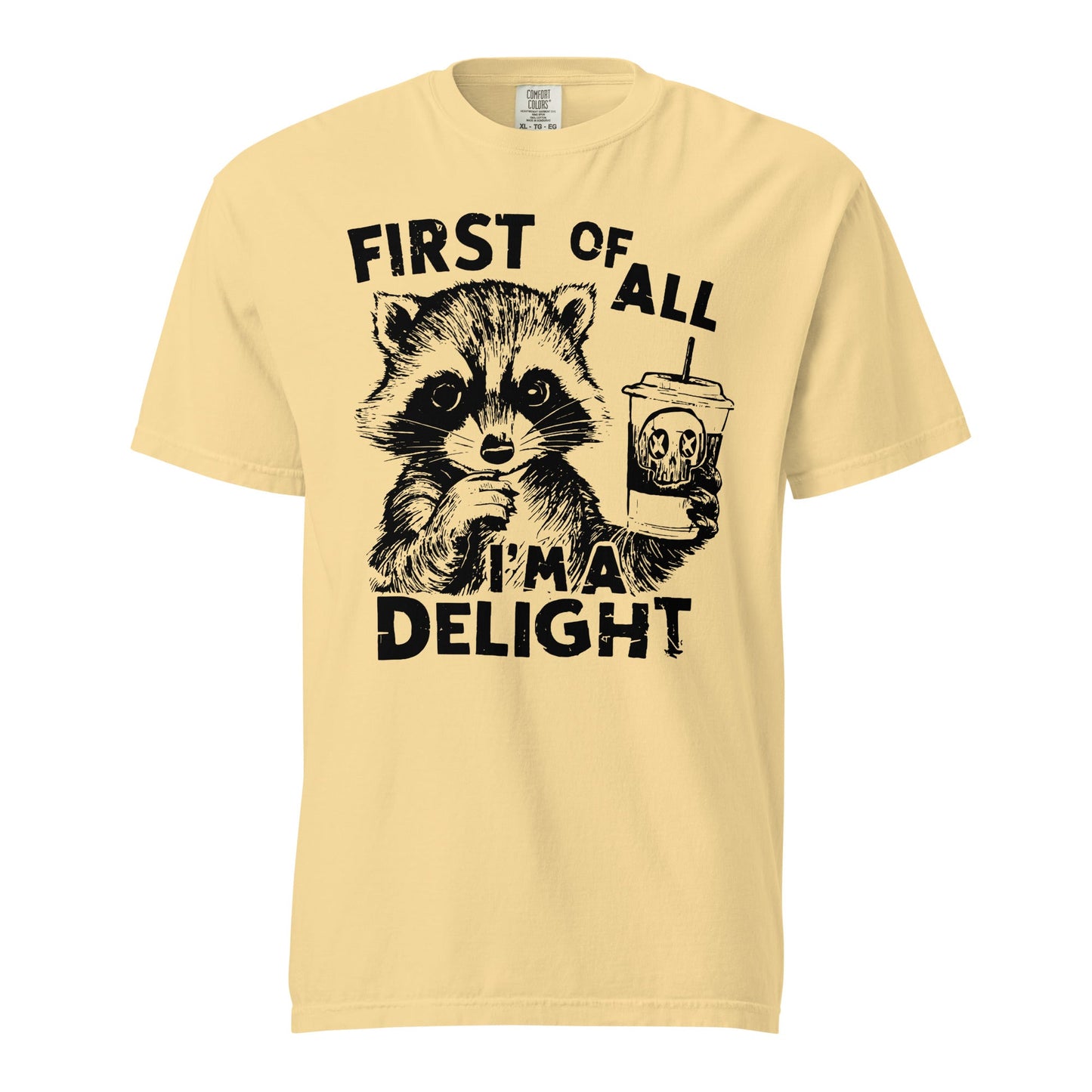First Of All - Delightful Heavyweight Unisex T-Shirt