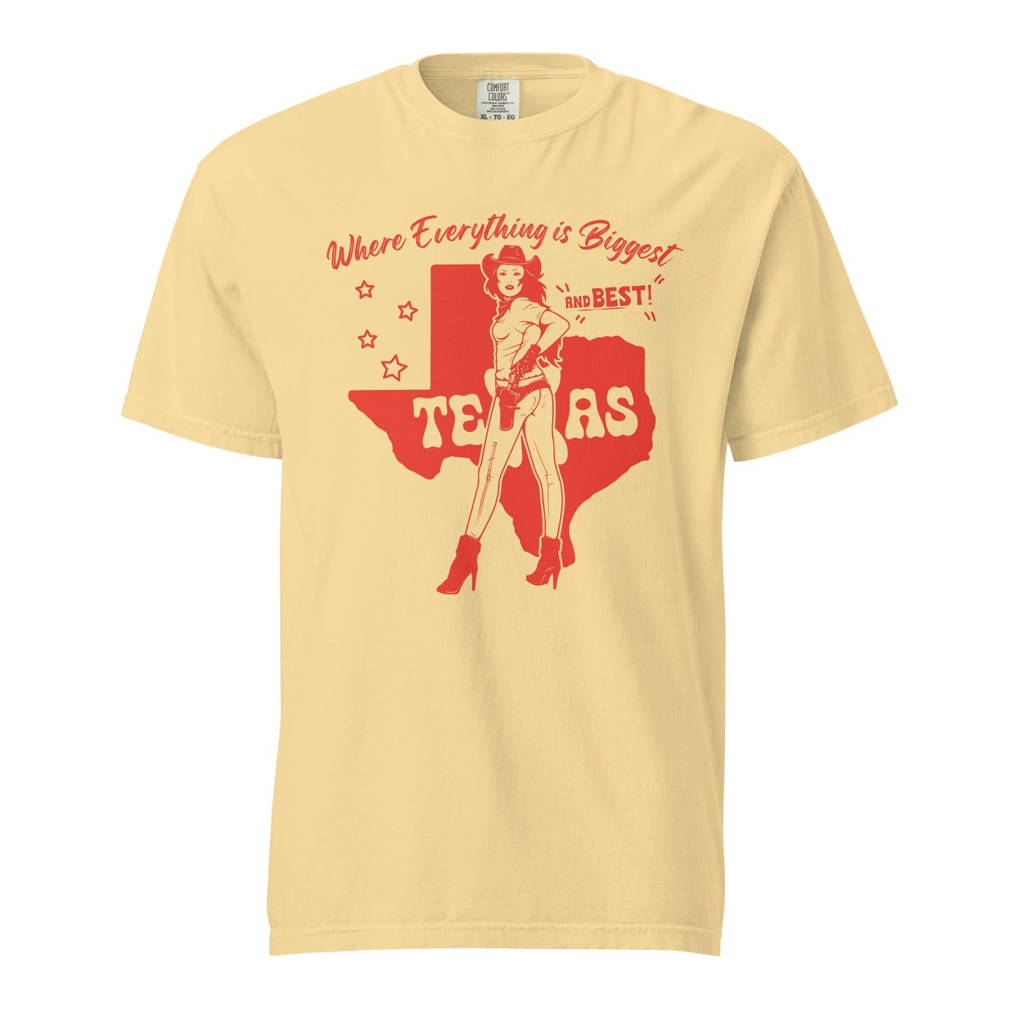 Everything's Bigger in Texas Graphic Tee - Durable Cotton Top