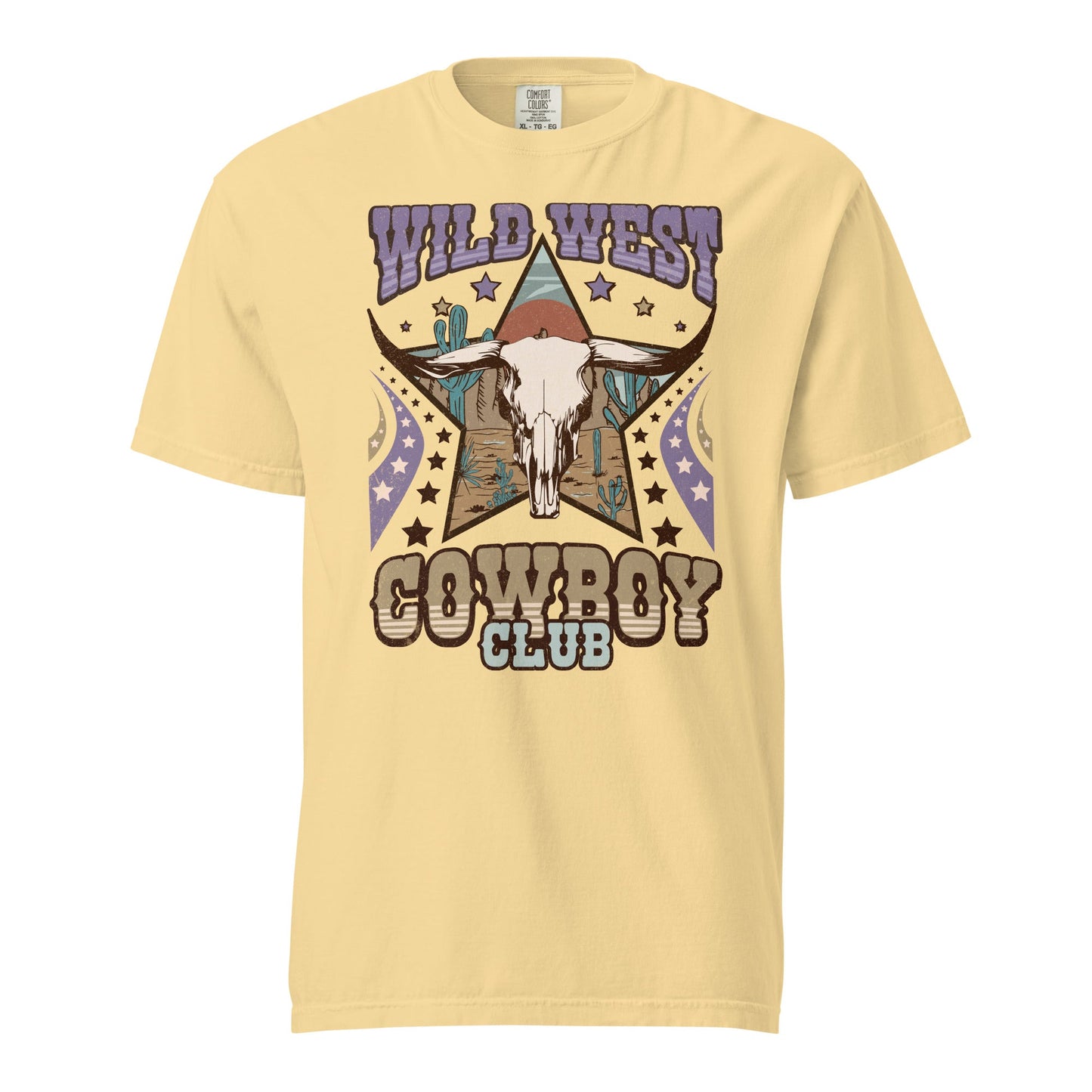 Wild West Cowboy Club Graphic Tee - Soft, Durable 100% Cotton