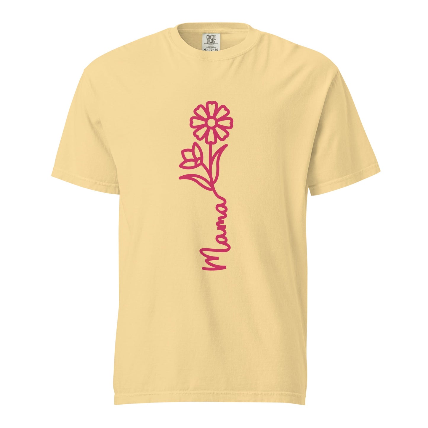 Mama Flower Graphic Tee - Soft Cotton & Structured Fit
