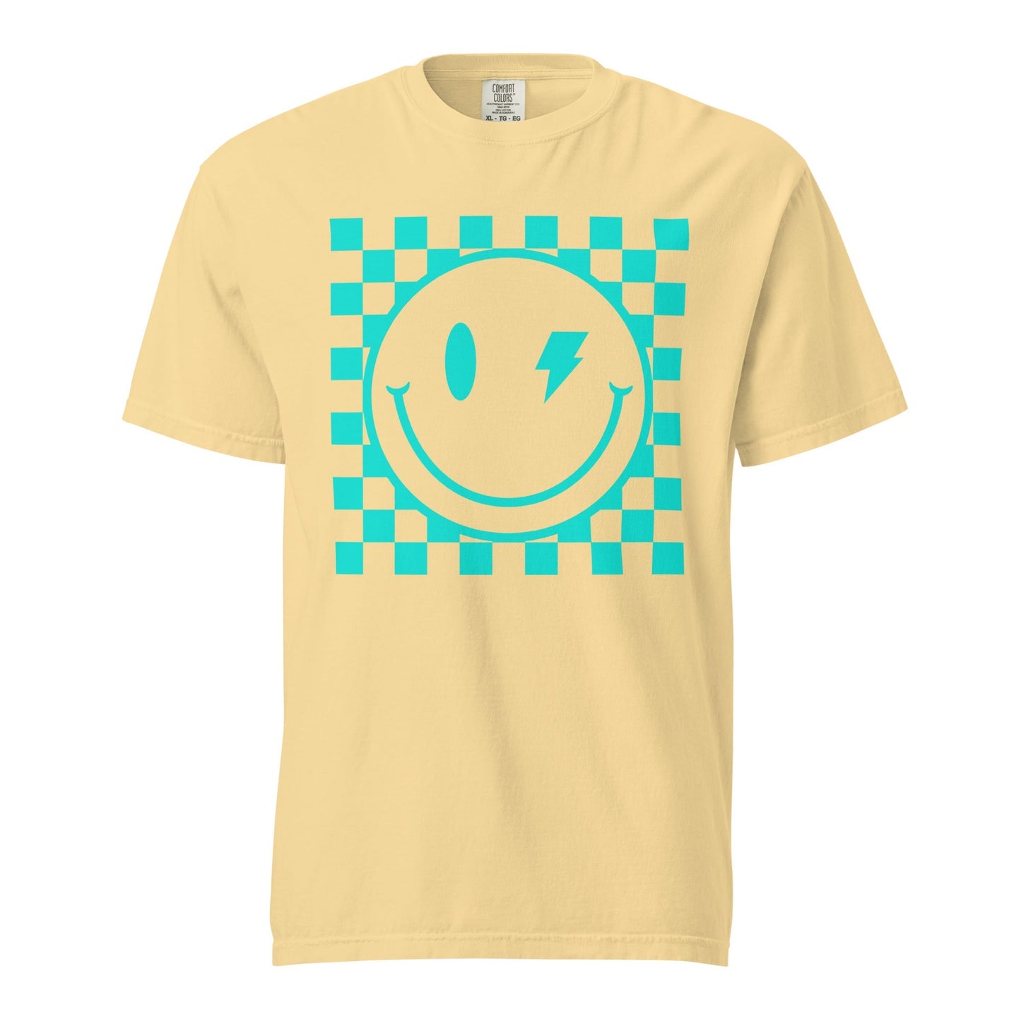 Checkers Smiley Face Graphic Tee