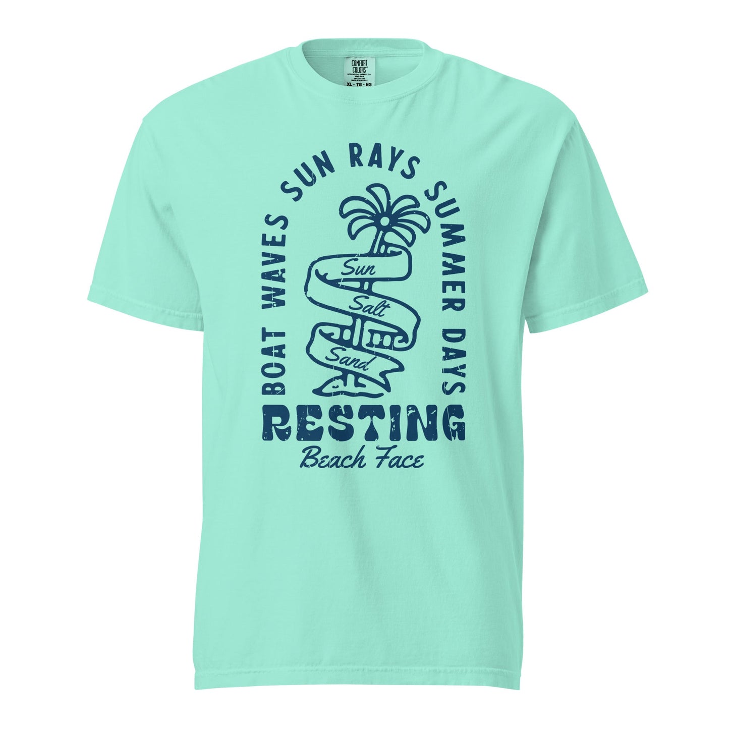 Resting Beach Face Graphic Tee - Soft, Durable Cotton T-Shirt