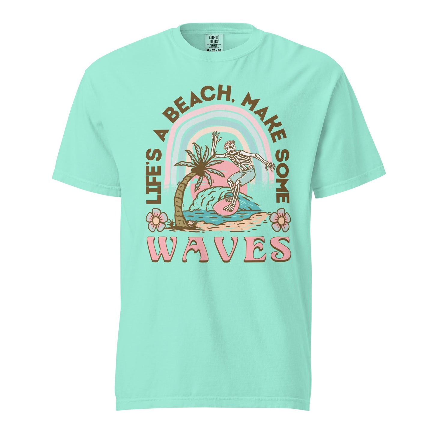 Lets Make Waves Graphic Tee - Stylish, Durable, Soft Cotton