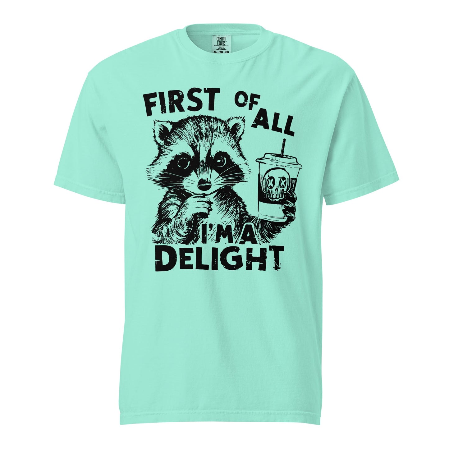 First Of All - Delightful Heavyweight Unisex T-Shirt