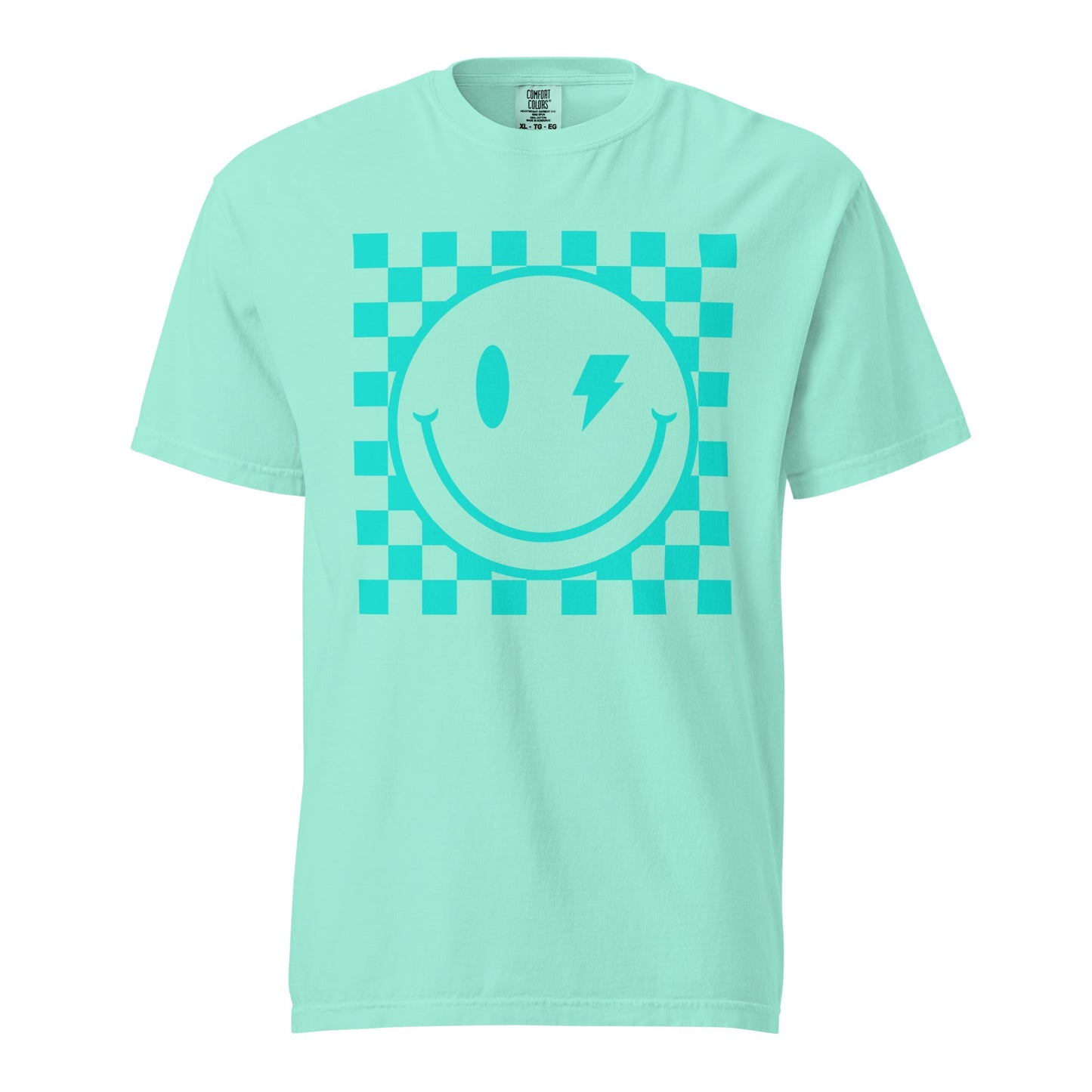 Checkers Smiley Face Graphic Tee