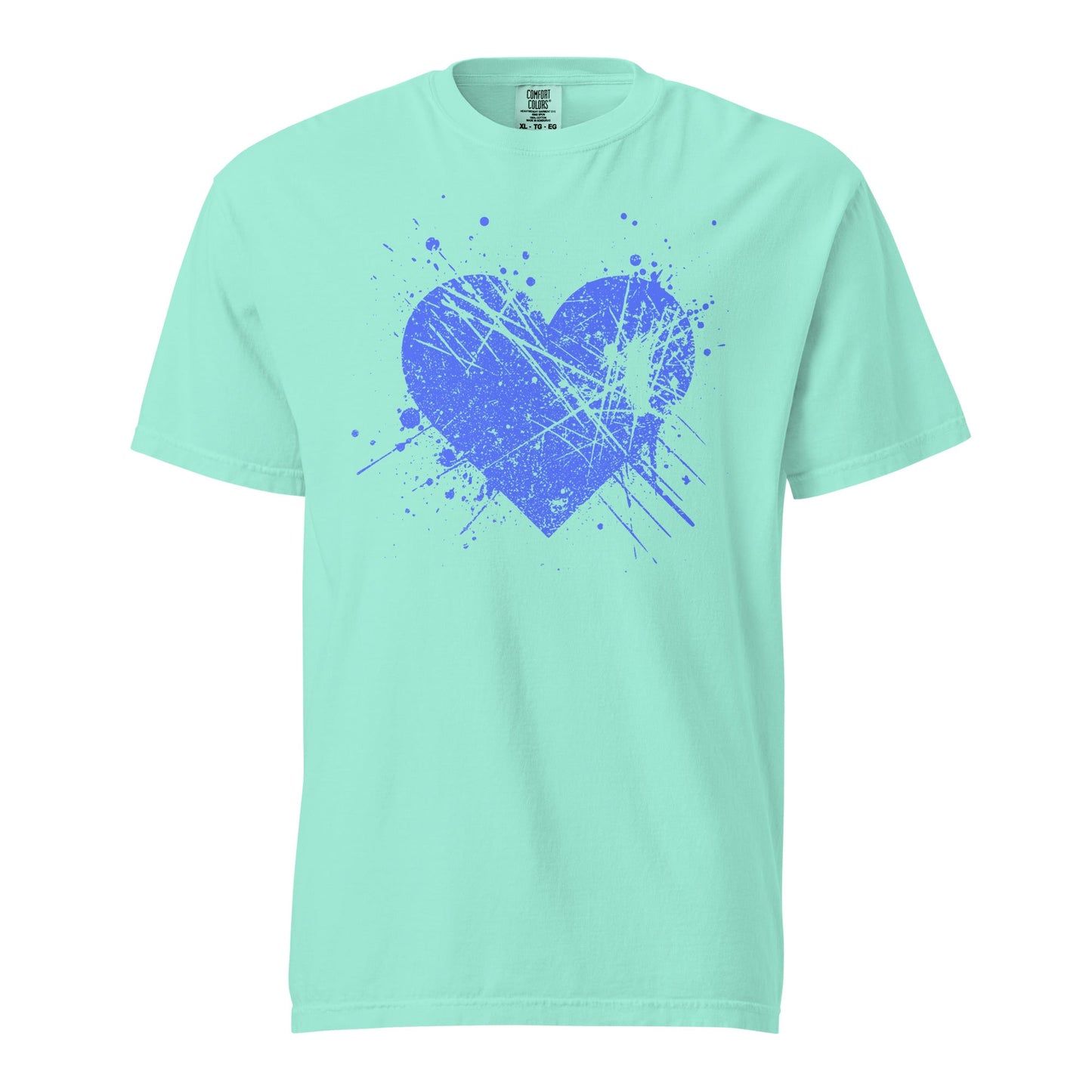 Splat Heart Graphic Tee - Unisex Garment-Dyed Cotton T-shirt