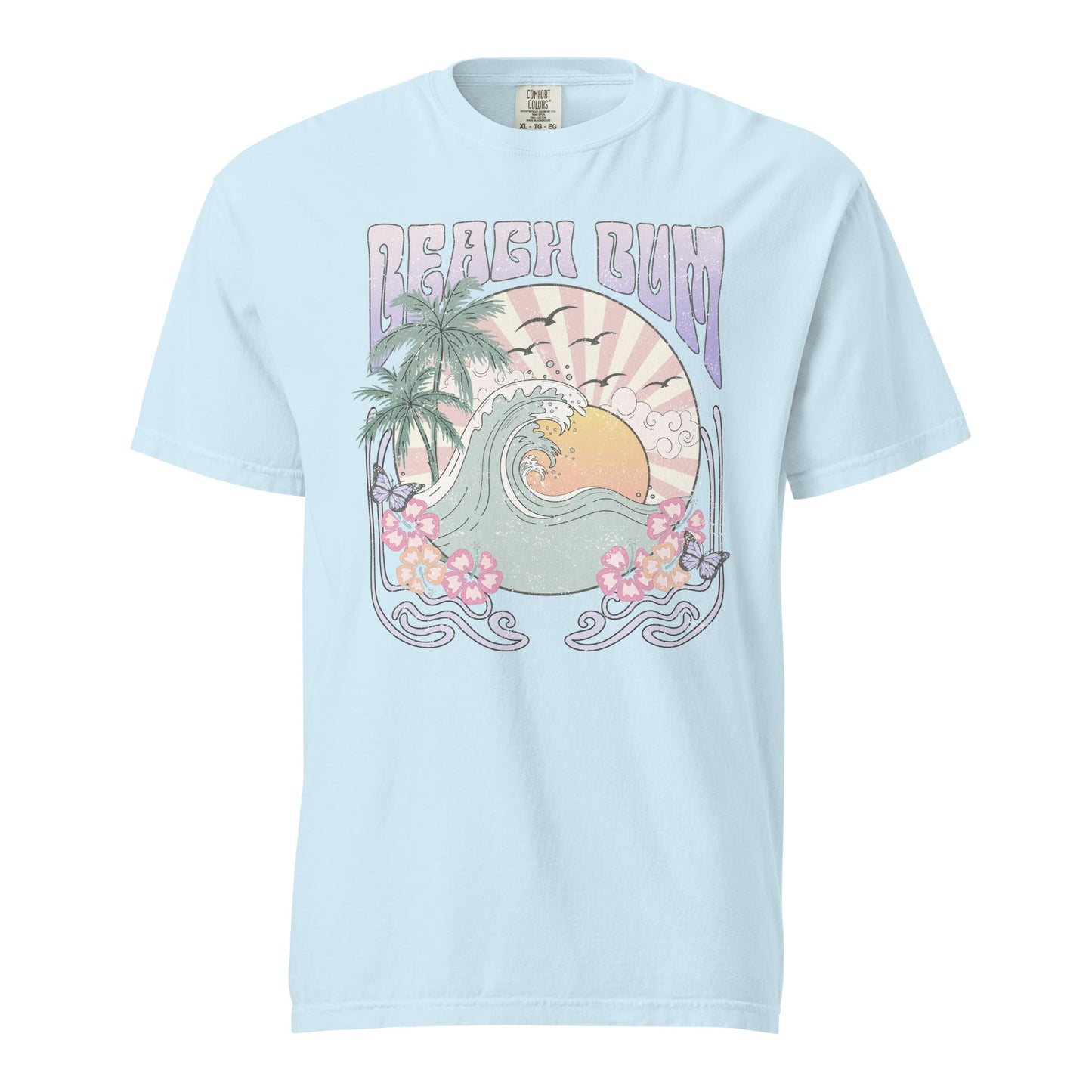 Beach Bum Graphic Tee - Unisex Garment-Dyed T-Shirt