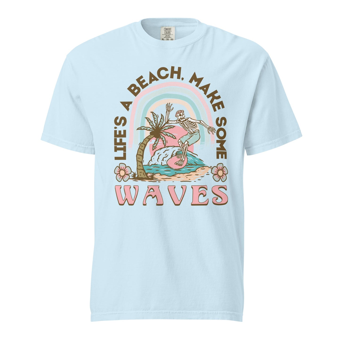 Lets Make Waves Graphic Tee - Stylish, Durable, Soft Cotton