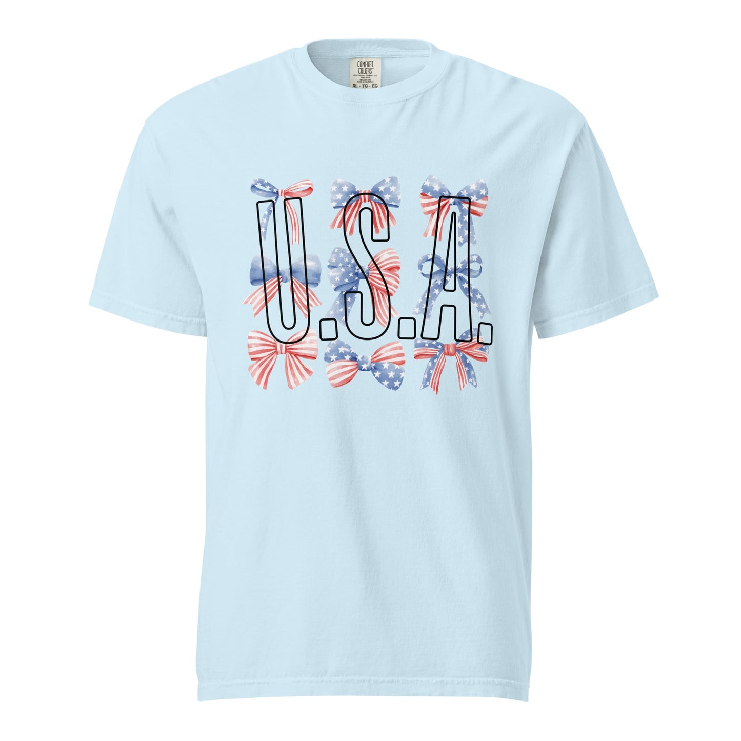 USA Bow Graphic Tee - Stylish and Comfortable Cotton T-shirt