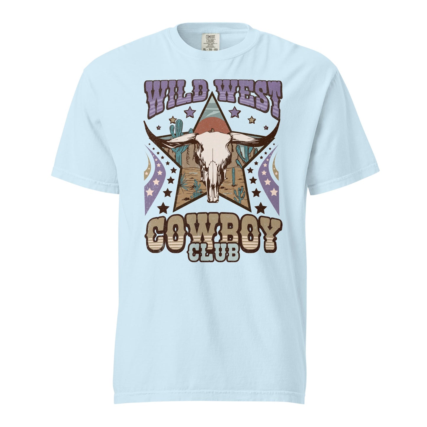 Wild West Cowboy Club Graphic Tee - Soft, Durable 100% Cotton