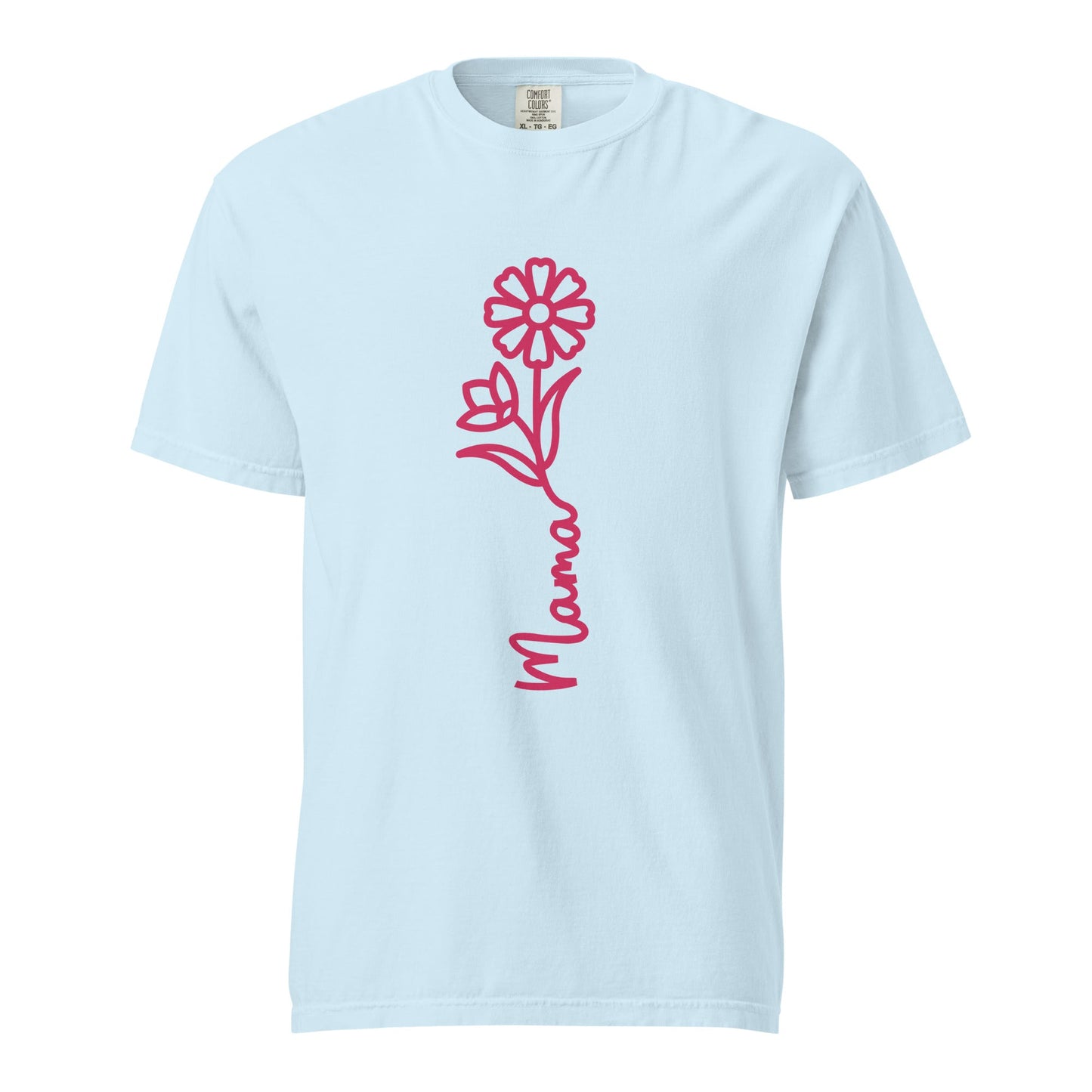 Mama Flower Graphic Tee - Soft Cotton & Structured Fit