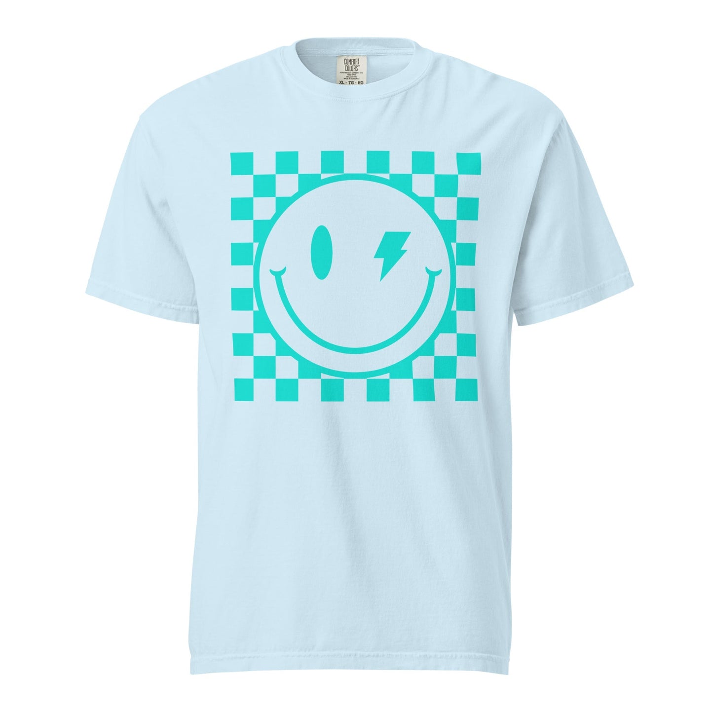Checkers Smiley Face Graphic Tee