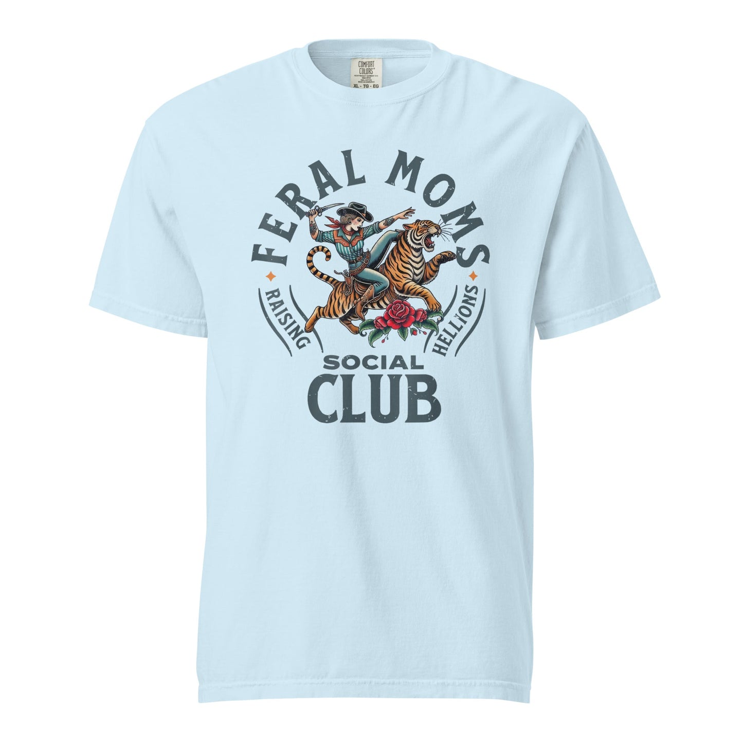 Feral Moms Social Club Graphic Tee - Soft & Durable Cotton