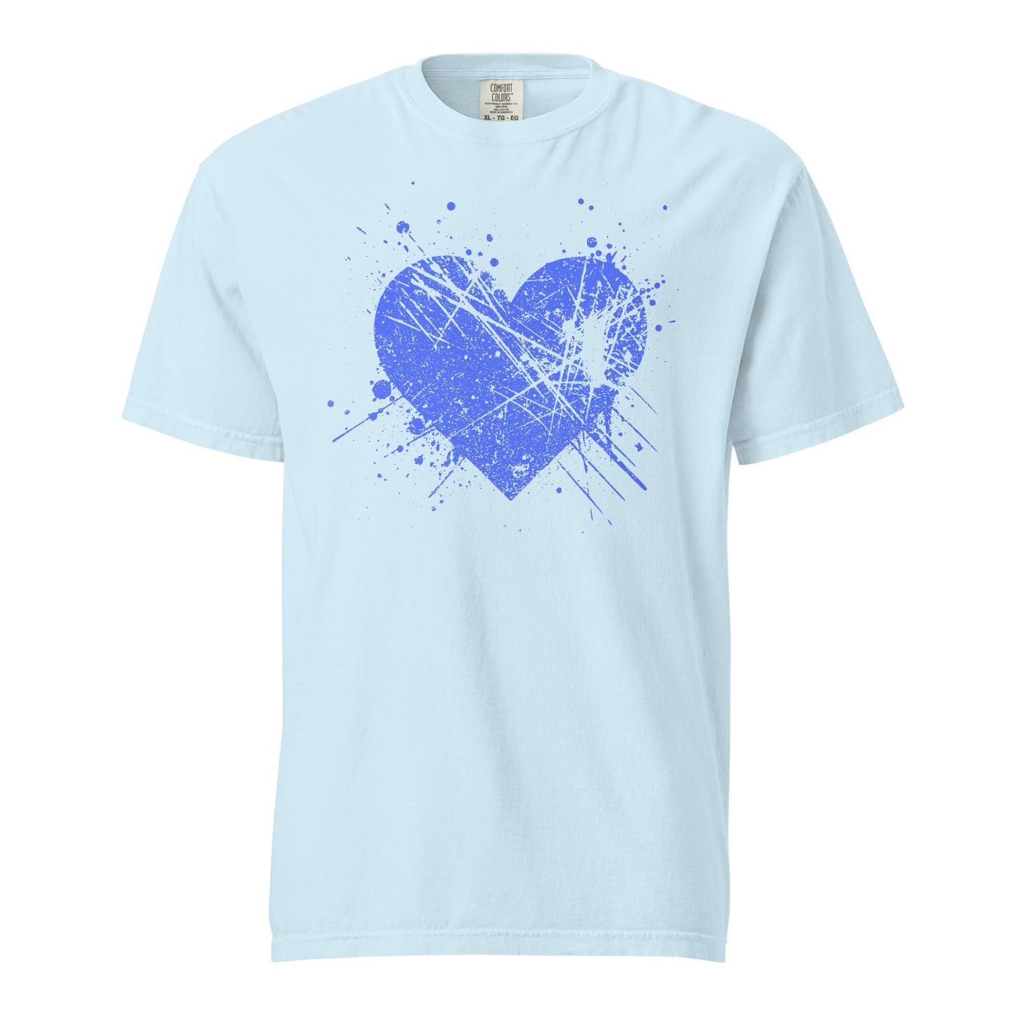 Splat Heart Graphic Tee - Unisex Garment-Dyed Cotton T-shirt