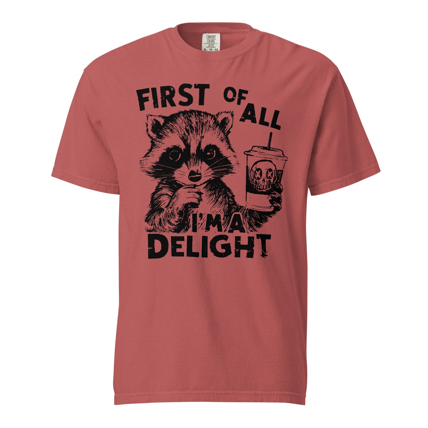 First Of All - Delightful Heavyweight Unisex T-Shirt