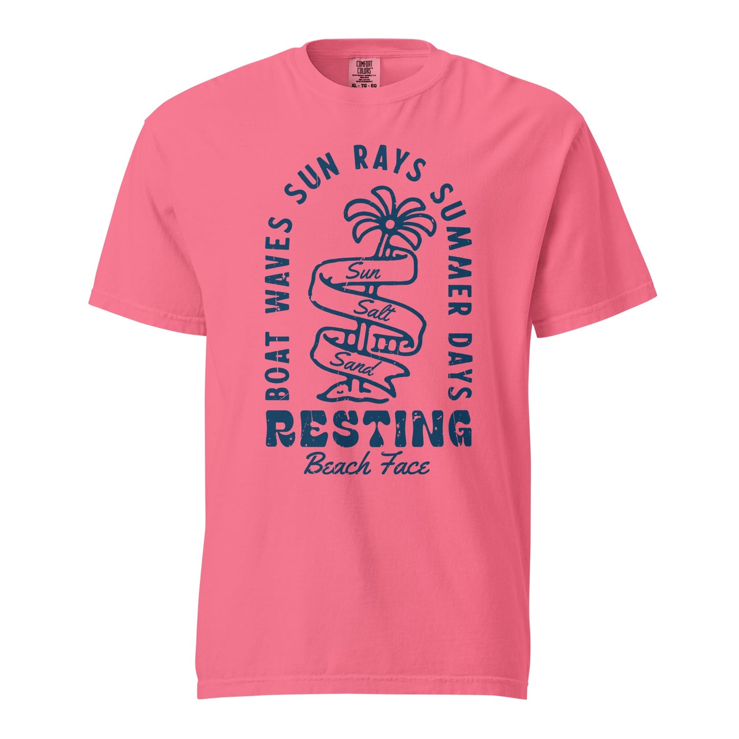 Resting Beach Face Graphic Tee - Soft, Durable Cotton T-Shirt