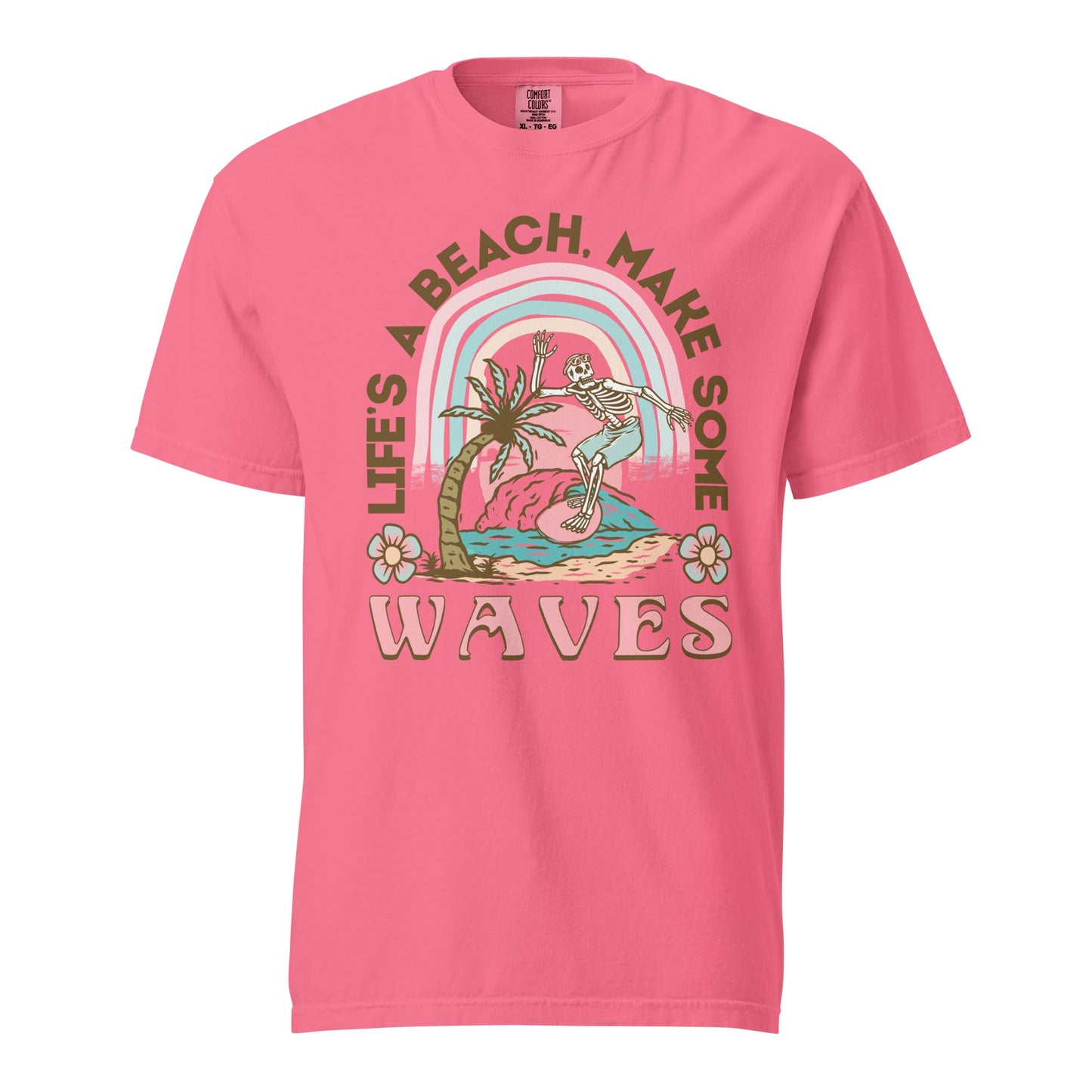 Lets Make Waves Graphic Tee - Stylish, Durable, Soft Cotton