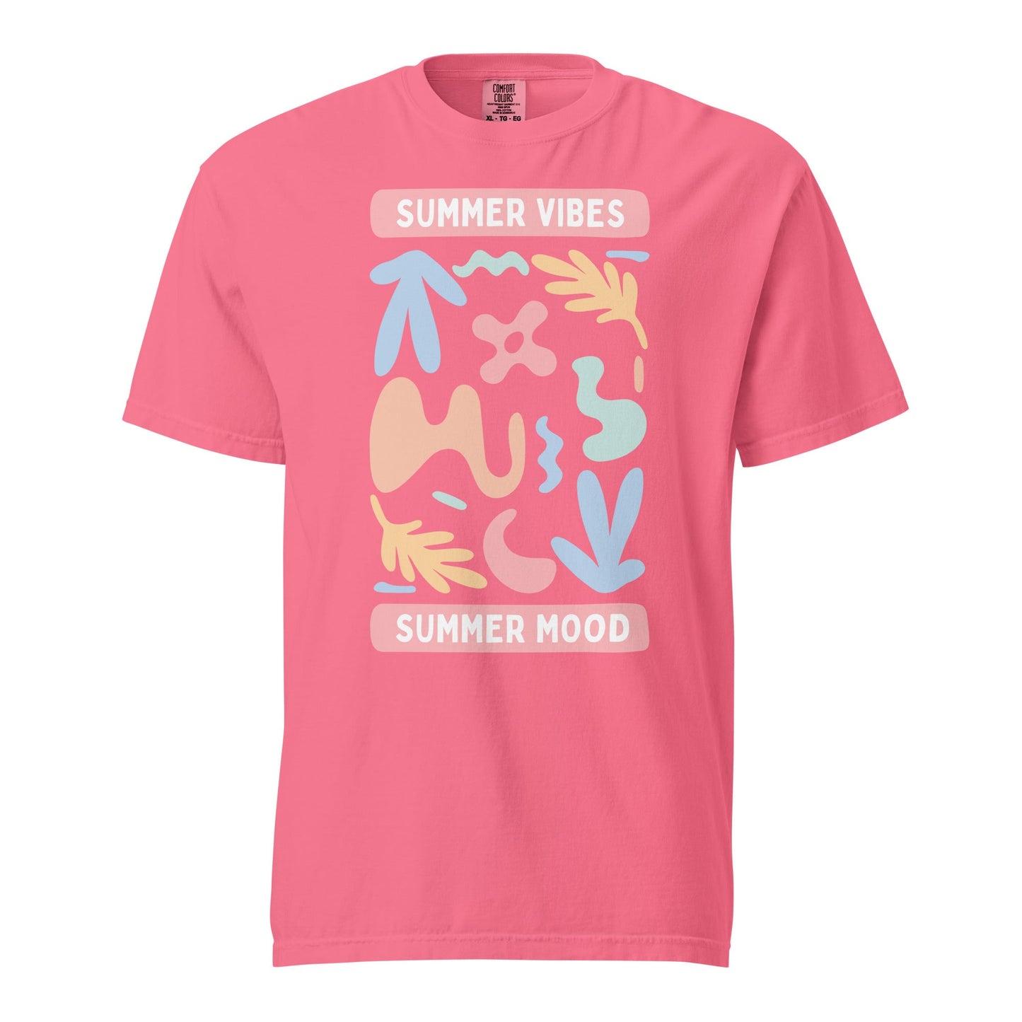 Summer Mood Graphic Tee - Soft, Breathable Heavyweight T-shirt