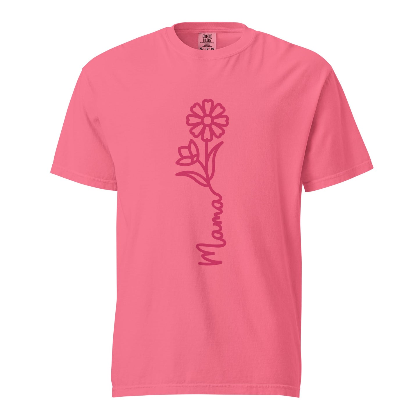 Mama Flower Graphic Tee - Soft Cotton & Structured Fit