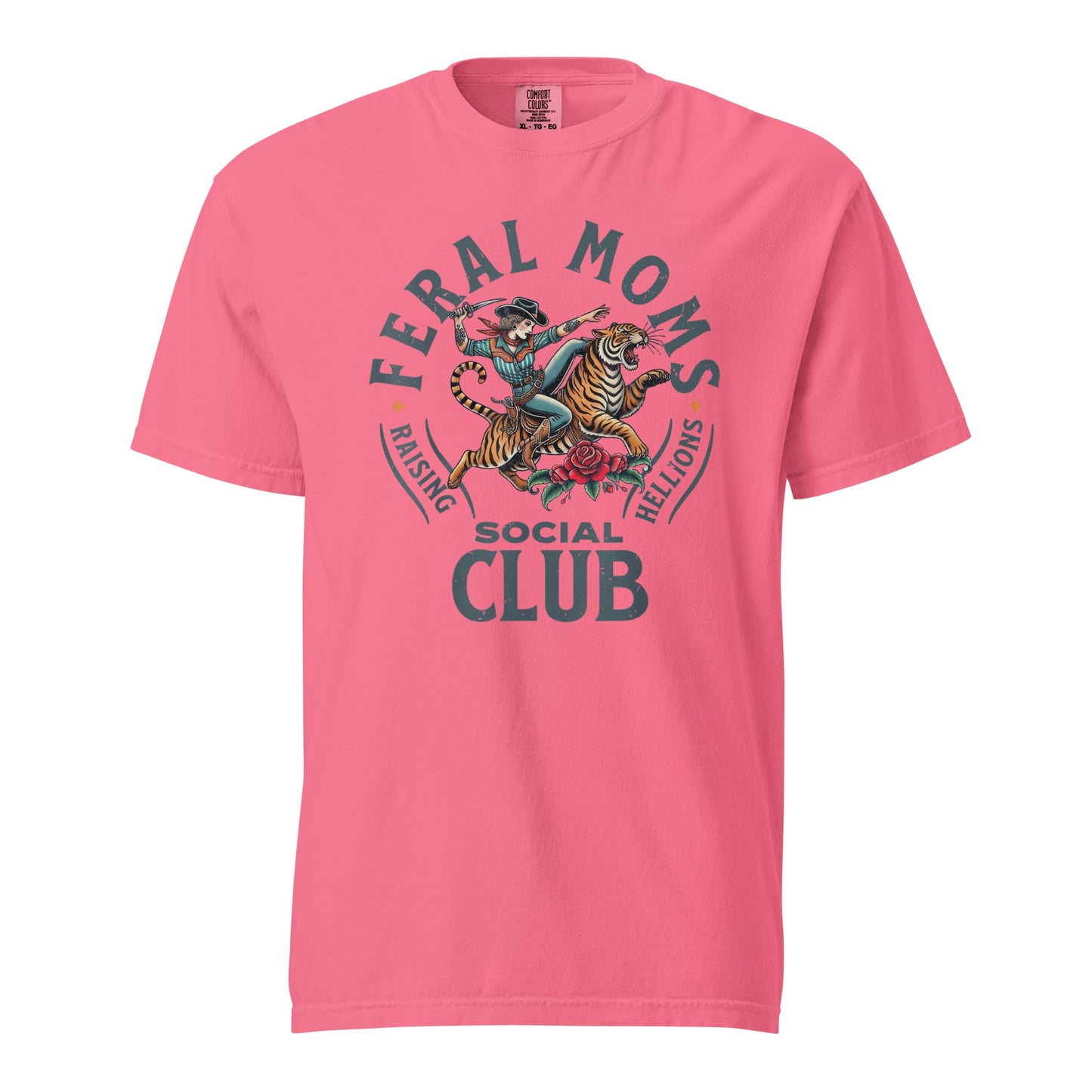 Feral Moms Social Club Graphic Tee - Soft & Durable Cotton